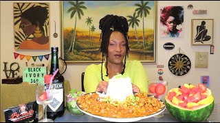 Crawfish Etouffée Mukbang 🦐🍛🤤  quotRisking It ALL for Chris Brownquot 🤦🏽‍♀️🚩  Ep 221 [upl. by Yezdnil526]