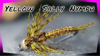 Tying a Yellow Sally stonefly nymph euro nymph pattern [upl. by Malamut556]