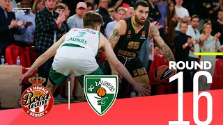 Monaco wins coming from behind  Round 16 Highlights  Turkish Airlines EuroLeague [upl. by Adav]