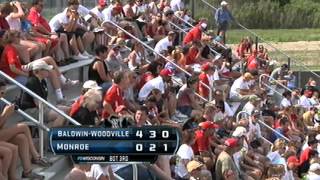 2012 WIAA Softball Division 2 Championship BaldwinWoodville vs Monroe [upl. by Vicki]