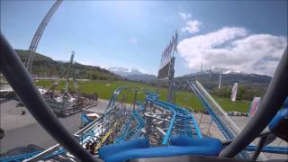 Drifting coaster Ahrend onride Premiere Luga Luzern 2016 1Fahrt Für Besucher [upl. by Trah]