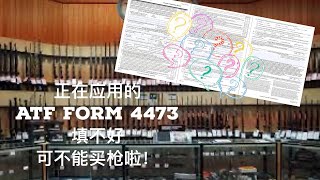 谁说买枪比买白菜容易？今天看看ATF Form 4473。Who Said Buying A Gun Is Easy [upl. by Zampardi]