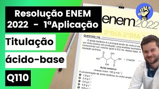 ✏️ENEM 2022  O ácido tartárico é o principal ácido do vinho e está diretamente relacionado com sua [upl. by Marcelline]