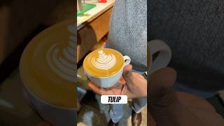 latte art for beginners  how to pour tulip fypシ゚ [upl. by Dlonyar659]