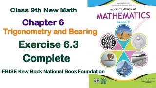 Exercise 63 class 9 NBF Ex 63 class 9 NBF  National book foundation  Fbise Math [upl. by Ynomrah762]