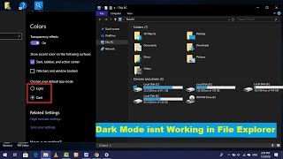 How to Fix Windows 10 Dark Mode Not Working in File Explorer [upl. by Koetke]