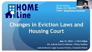 5152024 TenantLandlord Webinar — How Changes in Eviction Laws are Impacting Courts [upl. by Nagorb]