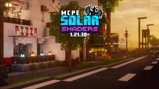 SOLAR Shaders For MCPE 12130  Best Shaders For Low End Device Minecraft Pe 121 🔥 [upl. by Erdnaid619]