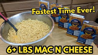 5 Boxes of Mac N Cheese Twice as fast as Matt Stonie Collab with Bob Shoudt Brandon Clark [upl. by Nuawtna622]