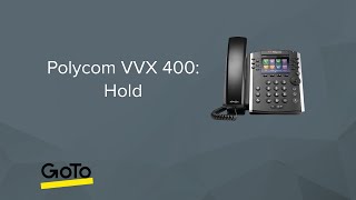 Polycom VVX 400 Hold [upl. by Colyer]