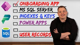 Onboarding Application Example  MS SQL Server amp Indexes [upl. by Casilde]