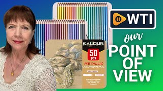 KALOUR Metallic Colored Pencils  Our Point Of View [upl. by Anaibib]