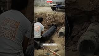 Inserting the hose into the hole Satisfying jobs and machinery in the world satisfying shorts [upl. by Cirilo]