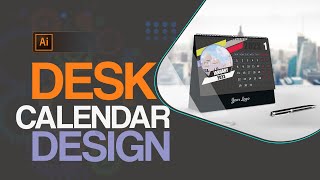 How to make a calendar design in adobe illustrator cc  table calendar design in Ai bangla tutorial [upl. by Nalac811]