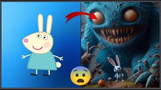 Pepa Pig as VERY SCARY MONSTERS 😱 All Characters [upl. by Atlanta]