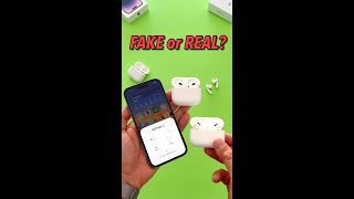 Easy Way to Spot FAKE AirPods shorts [upl. by Drusy]