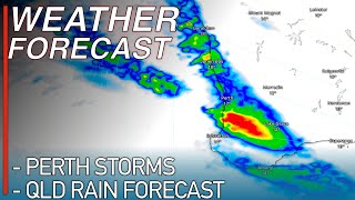 Strong Storms and Heavy Rainfall Forecast for Western Australia and Queensland From Today [upl. by Wendin441]