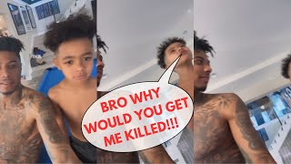 BlueFace’s Son Yells At Him For Interrupting His Game😂😂😂🤦‍♂️🤦‍♂️🤦‍♂️ [upl. by Hamon]