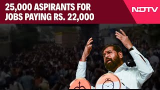 Mumbai News  25000 Aspirants For Jobs Paying Rs 22000 A Mumbai Stampede Scare [upl. by Liana]