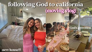 FOLLOWING GOD TO CALIFORNIA moving vlog 📦  The Holy Girl Diaries [upl. by Conners]