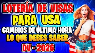 📢 COMO GANAR LA LOTERÍA DE VISAS para Estados Unidos DV 2026 😮 SECRETOS DEL BOMBO Y QUE HAGO DESPUÉS [upl. by Eirok]