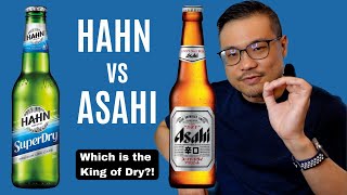 DRY BEER BATTLE Which wins the title of BEST SUPERDRY beer HAHN or ASAHI [upl. by Shaum]