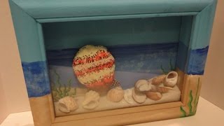 DIY Sea Shells in a Shadow Box on Hands On Crafts for Kids 15081 [upl. by Kampmann]