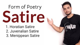 Satire  form of poetry in Hindi Horatian Satire Juvenalian Satire Menippean Satire [upl. by Notslah]