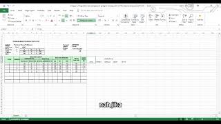 Cara buat tabel pada excel Tugas teknologi informasi Nacha amalia 3322401041 Kelas Geomatika 1Bpagi [upl. by Nylrehs]