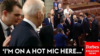 CAUGHT ON CAMERA Biden Has Hot Mic Moment After State Of The Union Discussing Netanyahu [upl. by Ait]