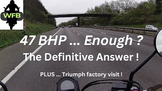 Honda CL500 Tackles Motorway NX500 TEST RIDE Triumph Factory Visit [upl. by Aynosal]