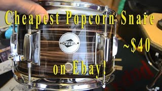 40 Griffin Popcorn Snare Review amp Demo [upl. by Berlin]