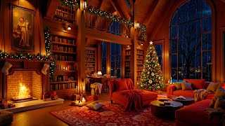 Relaxing Rain Sounds On Windows And Fireplace In Cozy Christmas Space  Rain Sounds Help Sleep Well [upl. by Ajuna]