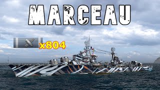 World of WarShips Marceau  3 Kills 228K Damage [upl. by Nerha281]