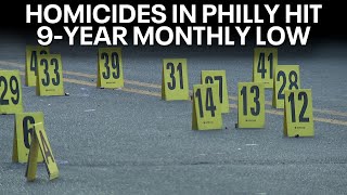 Homicides in Philadelphia hit 9year monthly low report [upl. by Lamb]