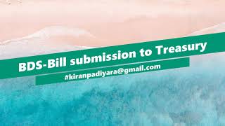 Bill Discounting System BDS EduTutorial02 Bill submission to Treasury  Kerala Govt Department [upl. by Lybis]