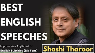 Best English Speeches  English Speech by Shashi Tharoor English Subtitles  oxfordunion [upl. by Broeker]