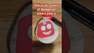 Dibujo con acrílico en piedra gartenofbanban acrílicos [upl. by Aisatsan]