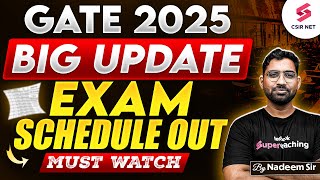 GATE 2025 Exam Date  GATE 2025 Exam Schedule Out  GATE 2025 Notification  GATE 2025  Rajnish Sir [upl. by Mllly]