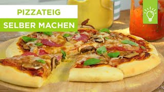 Wie macht man Pizzateig selbst  Rezept für Pizzateig  Küchentipps [upl. by Roshelle]