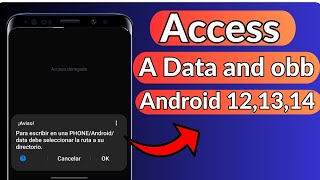 ✅ HOW TO ACCESS DATA AND OBB FOLDER Without Root on Android 11121314  Enter Data and OBB [upl. by Chun]