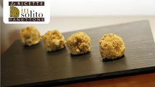 Bonbon dalbicocca e ricotta con cioccolato bianco e polvere di Panettone  Ricetta di chef Agostini [upl. by Ledba]