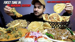 WORST FOOD EXPERIENCE EVER  MUTTON YAKHNI MALABAR PAROTTA CHOLE PURI CHICKEN FRIED RICE MOMO [upl. by Irrot]