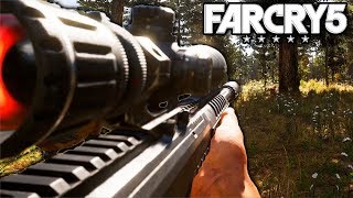 Far Cry 5 Sniper Stealth Gameplay PC [upl. by Anallij]