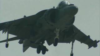 2010 MCAS Miramar Air Show  AV8D Harrier Vertical TakeOff amp Landing Demo [upl. by Nsaj953]