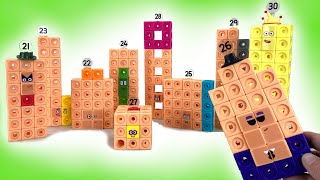 Lets Build Numberblocks Mathlink Cubes 2130 [upl. by Tiram]