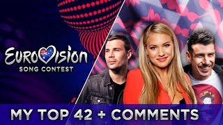 EUROVISION 2017  TOP 42  COMMENTS  FROM AUSTRALIA [upl. by Eniroc644]