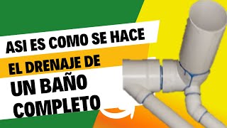 Video 287 Aprende a instalar el drenaje de un baño completo [upl. by Miguelita41]