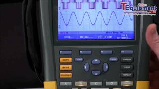 Fluke 190II Series How To Use A USB Drive To Transfer Data From A ScopeMeter [upl. by Magdaia]