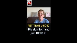 Petition e5047  Just DERB it disability advocacy canada [upl. by Yrruc]